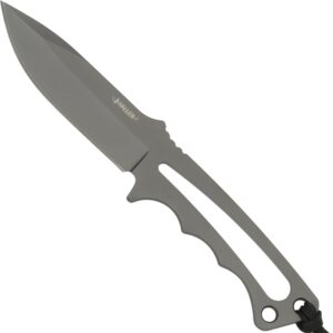 Skelett Neck Knife 440er Stahl mit Kydexscheide und Kugelkette - Abbildung 1