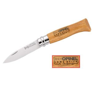 Taschenmesser Opinel wooden 8 mittelspitz rostfrei - Abbildung 1