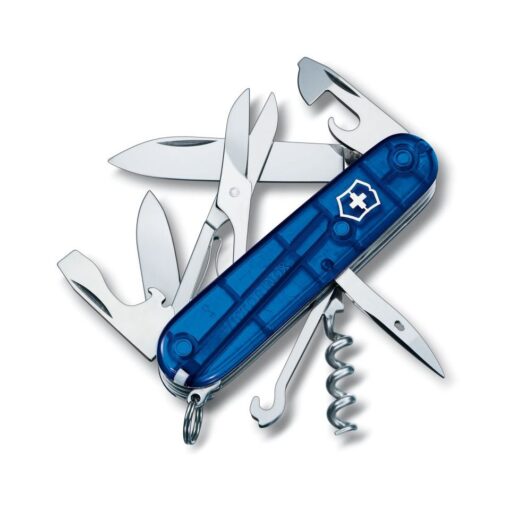 Victorinox Taschenmesser Offizier Climber blau transparent - Abbildung 1