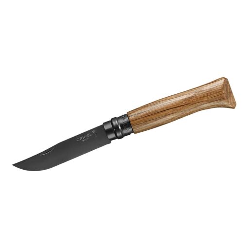 Taschenmesser Opinel 8 Black Oak mit Holzbox - Abbildung 1