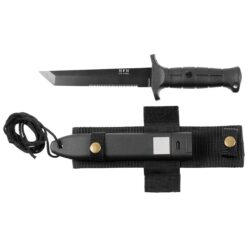 Tanto Messer schwarz mit Plastik Nylon Scheide - Abbildung 1